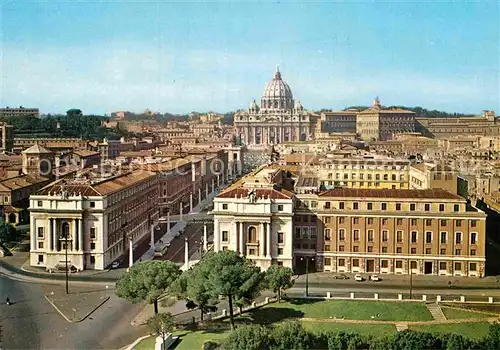 AK / Ansichtskarte Roma Rom Via della Conciliazione e Basilica di San Pietro Petersdom Kat. 