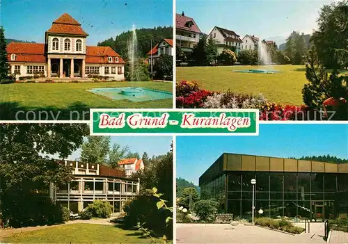 AK / Ansichtskarte Bad Grund Kuranlagen Kurhaus Park Kat. Bad Grund (Harz)
