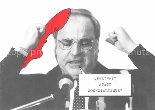 AK / Ansichtskarte Politik Helmut Kohl Freiheit Kat. Politik