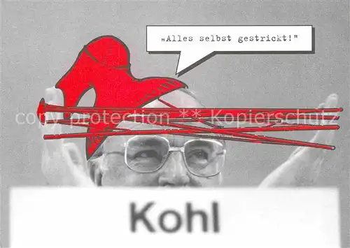 AK / Ansichtskarte Politik Helmut Kohl  Kat. Politik