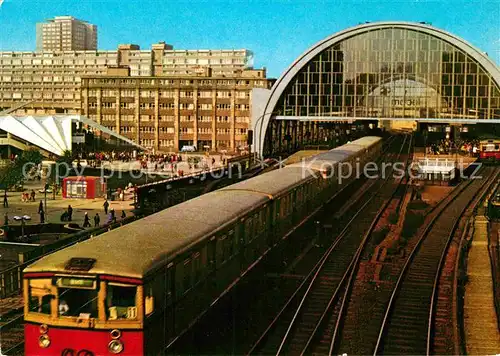 AK / Ansichtskarte Eisenbahn Berlin S Bahnhof Alexanderplatz  Kat. Eisenbahn