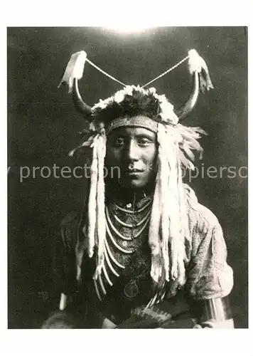 AK / Ansichtskarte Indianer Native American Head Carry Blackfoot 1900 Kat. Regionales