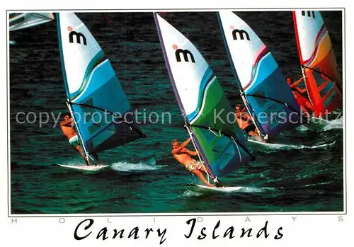 AK / Ansichtskarte Sport Windsurfen Canary Islands  Kat. Sport