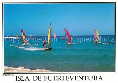 AK / Ansichtskarte Sport Windsurfen Corralejo Isla de Fuerteventura  Kat. Sport