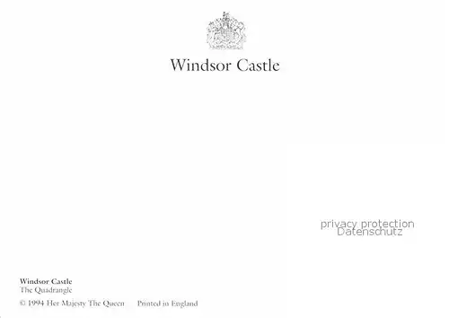 AK / Ansichtskarte Leibgarde Wache Windsor Castle The Quadrangle  Kat. Polizei