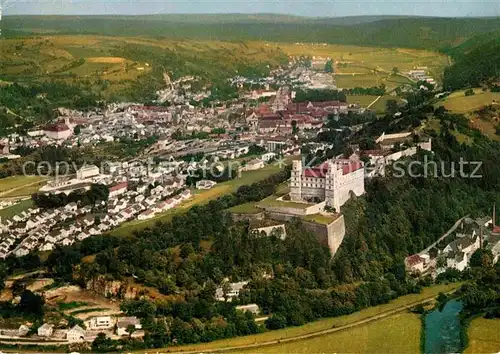 AK / Ansichtskarte Eichstaett Oberbayern Stadt mit Willibaldsburg Fliegeraufnahme Kat. Eichstaett