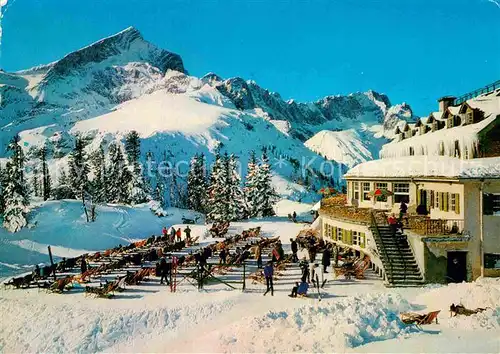 AK / Ansichtskarte Garmisch Partenkirchen Skiparadies Kreuzeck Osterfelder Alpspitze Zugspitze Kat. Garmisch Partenkirchen