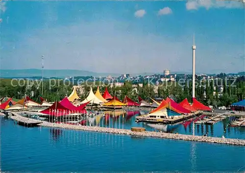 AK / Ansichtskarte Exposition Nationale Lausanne 1964 Secteur du Port Vue aerienne Kat. Lausanne