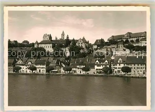 AK / Ansichtskarte Meersburg Bodensee Strand Schloss Kat. Meersburg