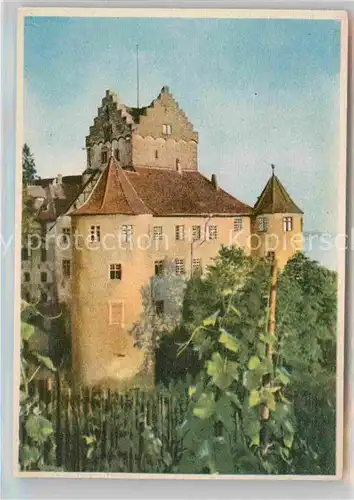 AK / Ansichtskarte Meersburg Bodensee Schloss Kuenstlerkarte Kat. Meersburg