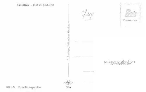 AK / Ansichtskarte Kuenzelsau Panorama Kochertal Kat. Kuenzelsau