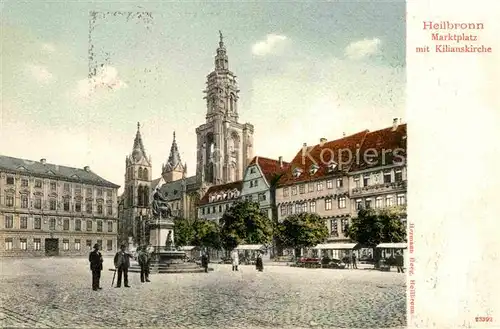 AK / Ansichtskarte Heilbronn Neckar Marktplatz Kilianskirche Kat. Heilbronn