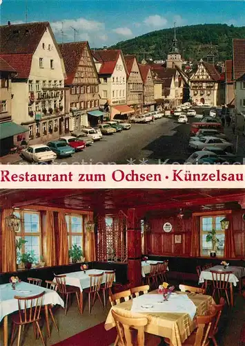 AK / Ansichtskarte Kuenzelsau Restaurant zum Ochsen Stadtansicht Kat. Kuenzelsau