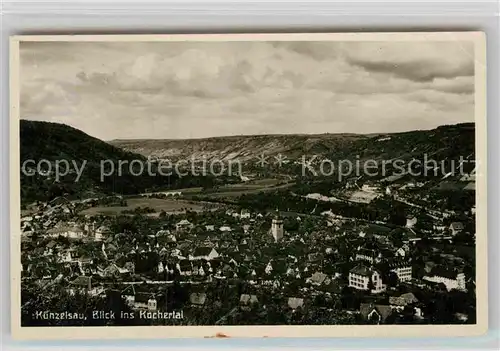 AK / Ansichtskarte Kuenzelsau Blick Kochertal Panorama Kat. Kuenzelsau