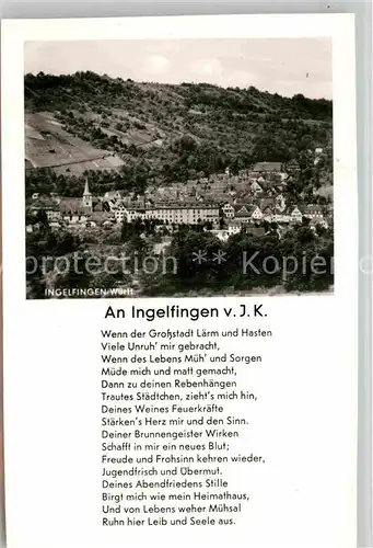 AK / Ansichtskarte Ingelfingen Panorama  Kat. Ingelfingen