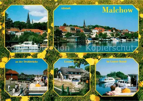 AK / Ansichtskarte Malchow Drehbruecke Lenzer Krug Kanal Kat. Malchow Mecklenburg