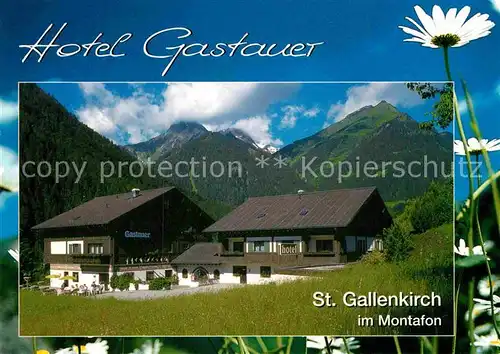 AK / Ansichtskarte St Gallenkirch Vorarlberg Hotel Gastauer im Montafon Kat. St. Gallenkirch