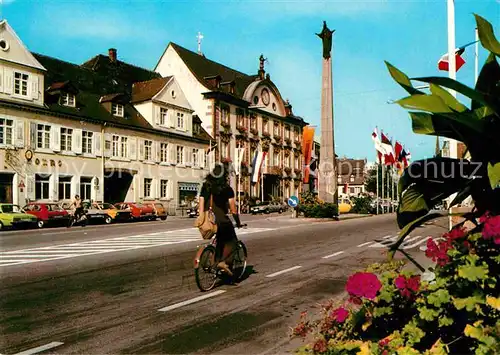 AK / Ansichtskarte Offenburg Rathaus Ursulasaeule Hotel Sonne Kat. Offenburg