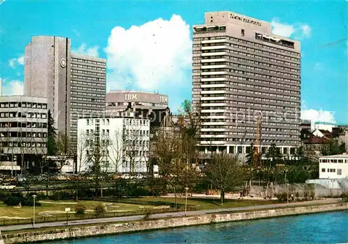 AK / Ansichtskarte Frankfurt Main Mainpartie mit Hotel Intercontinental Kat. Frankfurt am Main