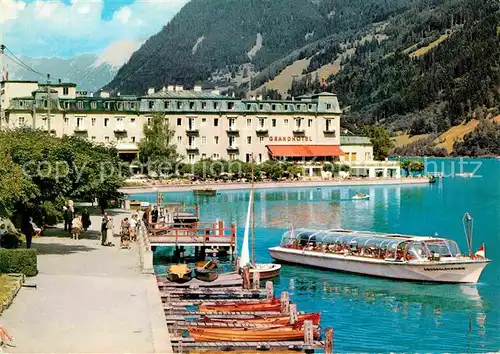 AK / Ansichtskarte Zell See Grand Hotel Seepartie Kat. Zell am See