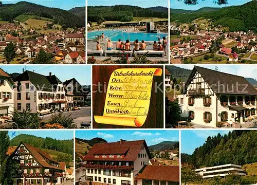 AK / Ansichtskarte Schenkenzell Freibad Fliegeraufnahmen Kat. Schenkenzell Schwarzwald