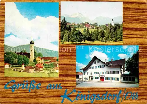 AK / Ansichtskarte Koenigsdorf Oberbayern Gasthof zur Post Kat. Koenigsdorf