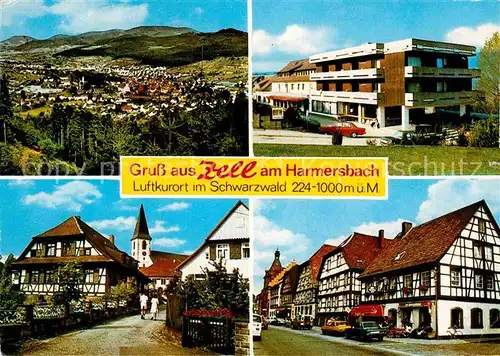 AK / Ansichtskarte Zell Harmersbach Kurklinik Ortenau Pfarrhofgraben Hauptstrasse Kat. Zell am Harmersbach