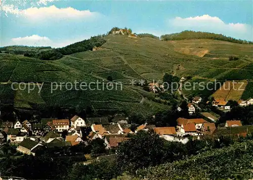 AK / Ansichtskarte Durbach mit Weinbergen Kat. Durbach Schwarzwald