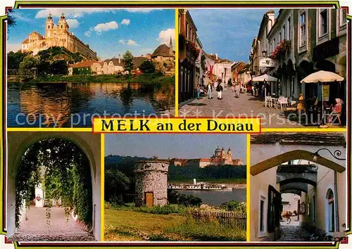 AK / Ansichtskarte Melk Donau Stift Donaupartie Bogengang Kat. Melk Wachau