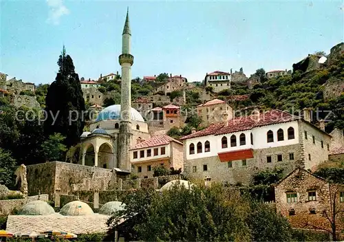 AK / Ansichtskarte Pocitelj Ortsansicht mit Moschee und Minarett