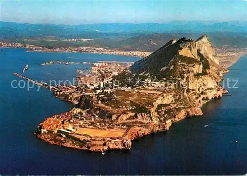 AK / Ansichtskarte Gibraltar The Rock El Penon vista aerea Kat. Gibraltar