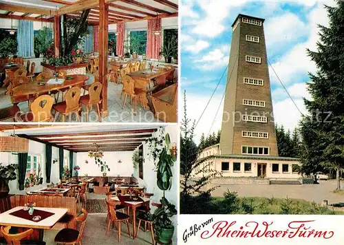 AK / Ansichtskarte Oberhundem Rhein Weser Turm Restaurant Kat. Kirchhundem