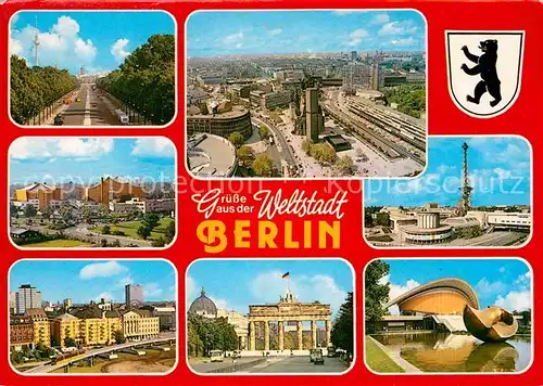 AK / Ansichtskarte Berlin Verschiedene Stadtansichten mit Sehenswuerdigkeiten Kat. Berlin