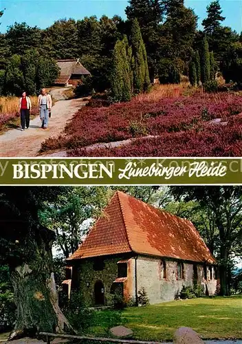 AK / Ansichtskarte Bispingen Heidelandschaft Ole Kerk Alte Kirche Kat. Bispingen Lueneburger Heide