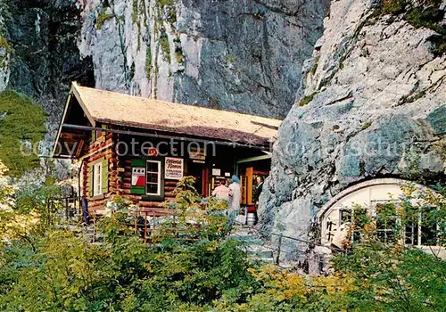AK / Ansichtskarte Garmisch Partenkirchen Hoellentalklamm Eingangshuette Huber Karte Nr 10225 Kat. Garmisch Partenkirchen