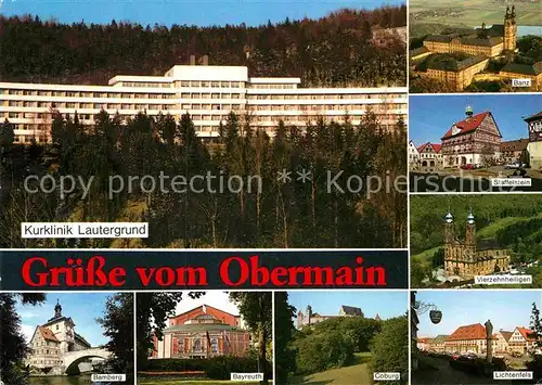 AK / Ansichtskarte Schwabthal Kurklinik Lautergrund und Umgebung Sehenswuerdigkeiten am Obermain Kat. Bad Staffelstein