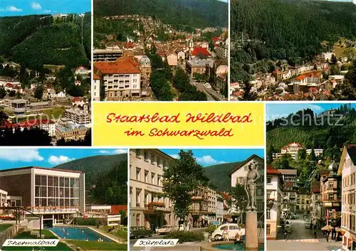 AK / Ansichtskarte Bad Wildbad Teilansicht Staatsbad im Schwarzwald Thermalbad Kurplatz Kat. Bad Wildbad