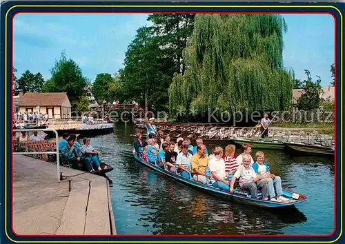 AK / Ansichtskarte Luebbenau Spreewald Kahnfaehrhafen Kahn Kat. Luebbenau