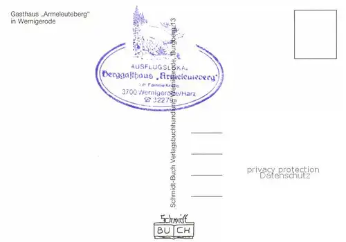 AK / Ansichtskarte Wernigerode Harz Gasthaus Armeleuteberg Kat. Wernigerode