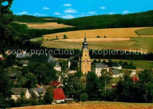 AK / Ansichtskarte Marienweiher Ortsansicht mit Kirche Wallfahrtsort im Frankenwald Kat. Marktleugast