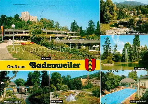 AK / Ansichtskarte Badenweiler Kurhaus Kurpark Markgrafenbad Kurort Markgraeflerland Kat. Badenweiler