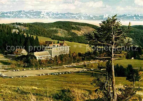 AK / Ansichtskarte Feldberg Schwarzwald Hotel Feldbergerhof mit Alpensicht Kat. Feldberg (Schwarzwald)