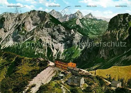 AK / Ansichtskarte Pfronten Ostlerhuette am Breitenberggipfel Alpenpanorama Fliegeraufnahme Kat. Pfronten