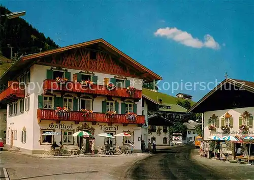 AK / Ansichtskarte Wallgau Gasthof Pension Isartal Lebensmittel Laden Huber Karte Nr 8168 Kat. Wallgau