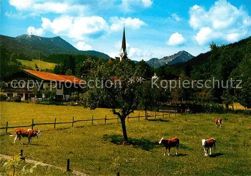AK / Ansichtskarte Bad Wiessee Tegernsee mit Hirschberg und Kampen