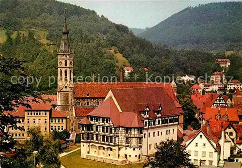 AK / Ansichtskarte Bad Urach Residenzschloss und Amanduskirche Kat. Bad Urach