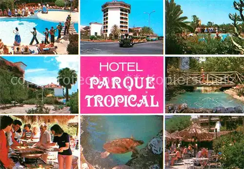 AK / Ansichtskarte Playa del Ingles Gran Canaria Hotel Parque Tropical Diversos aspectos Kat. San Bartolome de Tirajana