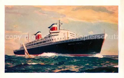 AK / Ansichtskarte Dampfer Oceanliner New S.S. United States  Kat. Schiffe