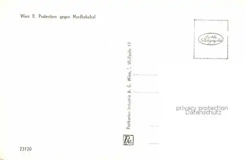 AK / Ansichtskarte Strassenbahn Wien Praterstern Nordbahnhof  Kat. Strassenbahn