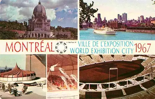 AK / Ansichtskarte Exposition Universelle Internationale Montreal 1967 Oratoire Saint Joseph Cirque Marin Alcan Autostade 
